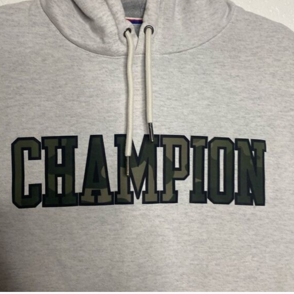 Champion Light Gray Hoodie for Men